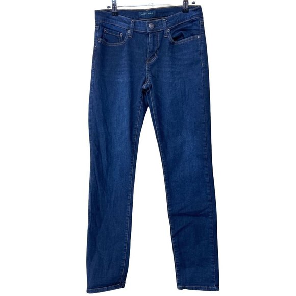Aeropostale Denim - Aeropostale Skinny Jeans Sz 6 /28 Mid-Rise Dark Denim Skinny Stretch 31" Inseam